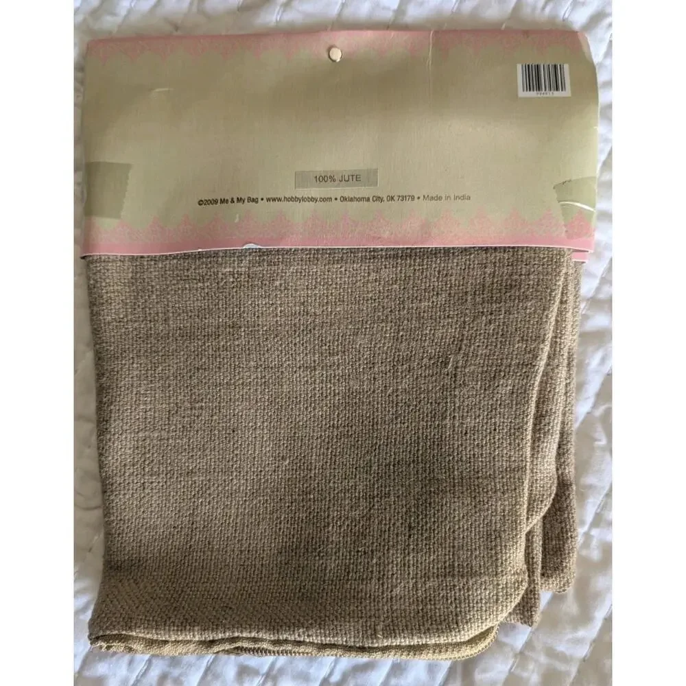 Burlap Pillow Cover 16 X 16 inches Inch Rustic Decor Zipper Close